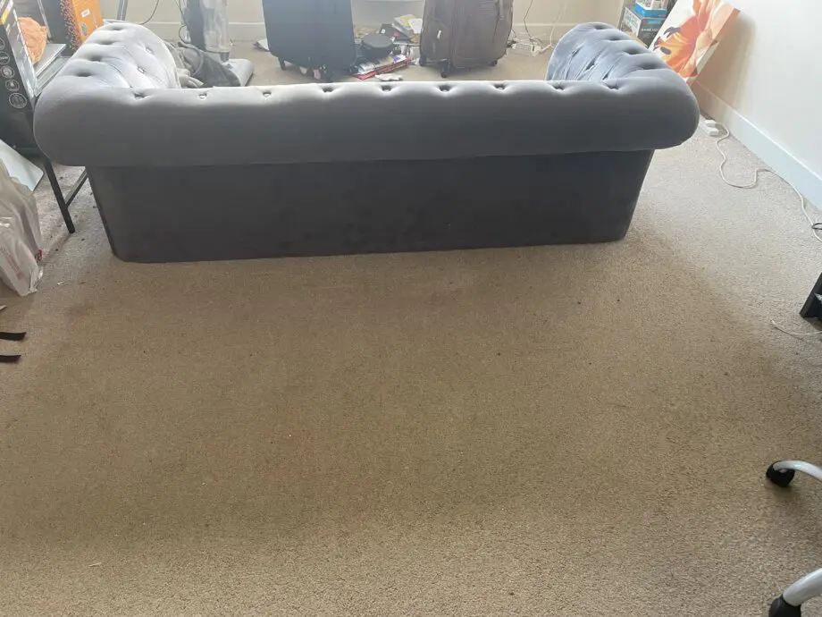 Habitat charcoal 3 seater chesterfield sofa