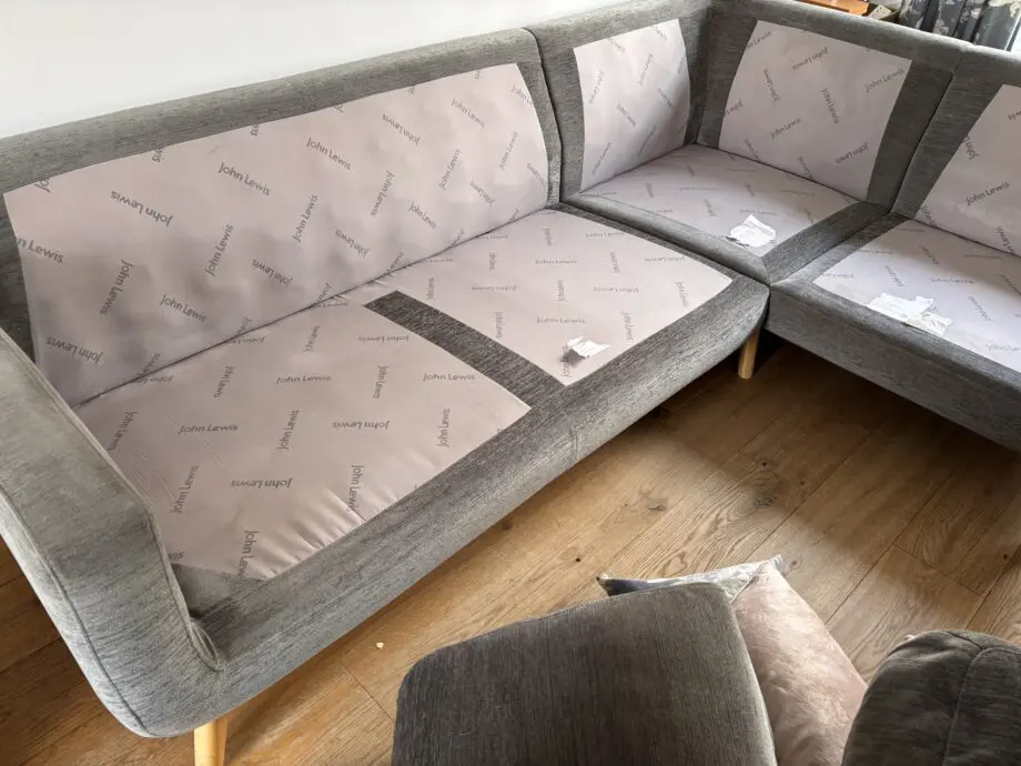 John Lewis Barbican Grey RH Corner Sofa & Armchair