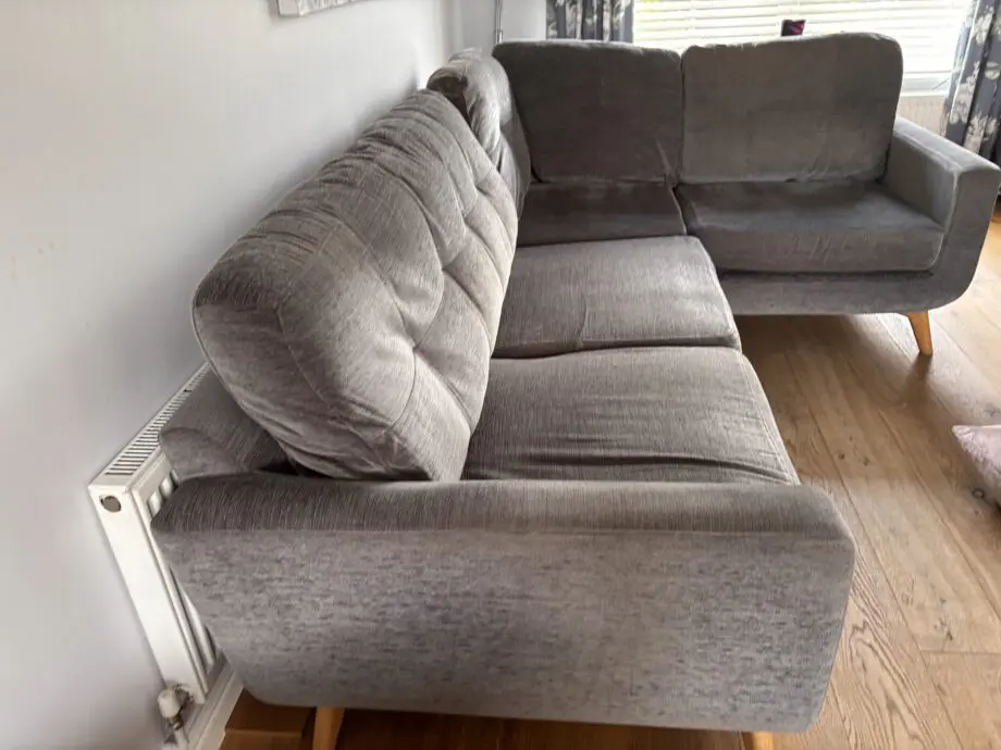John Lewis Barbican Grey RH Corner Sofa & Armchair