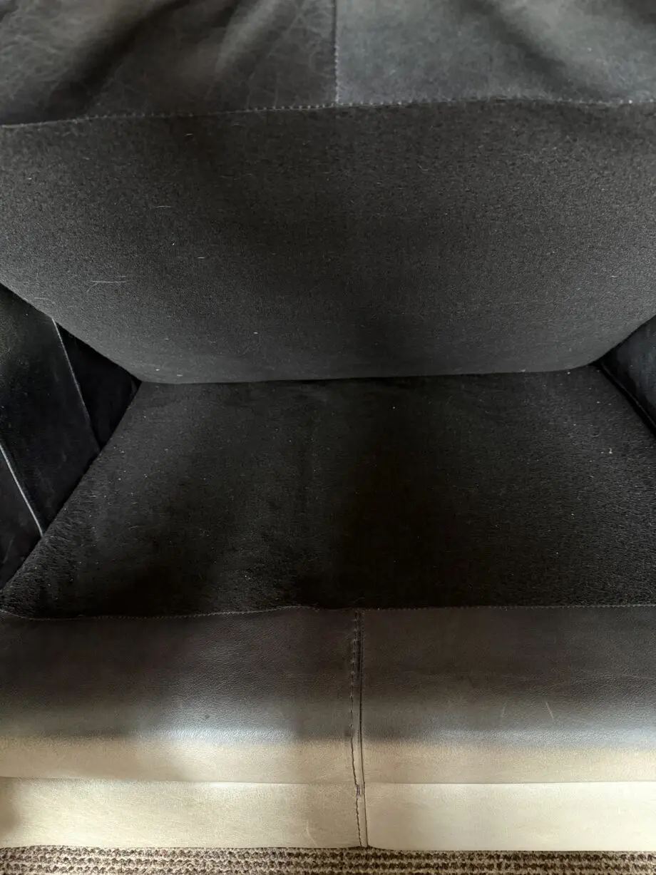 SCS 2 seater sofa, Italian grey leather
