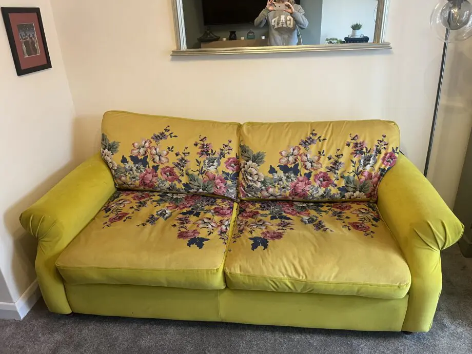 DFS Joules Windsor Velvet 3 seat sofa bed