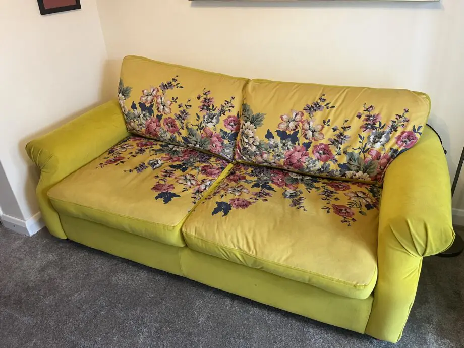 DFS Joules Windsor Velvet 3 seat sofa bed