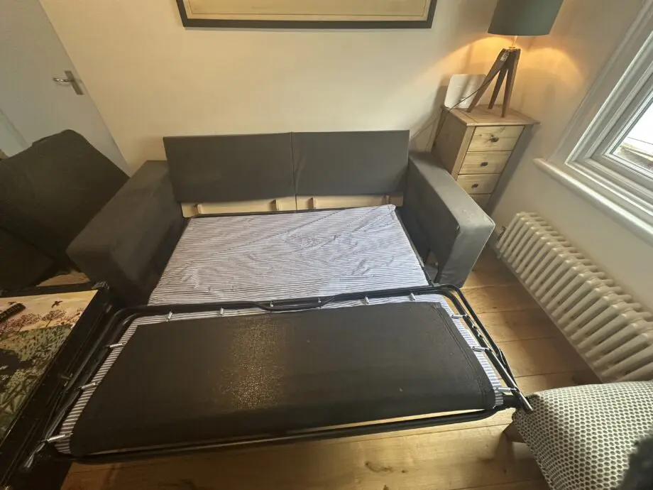Nabru charcoal grey 3 seater sofa bed