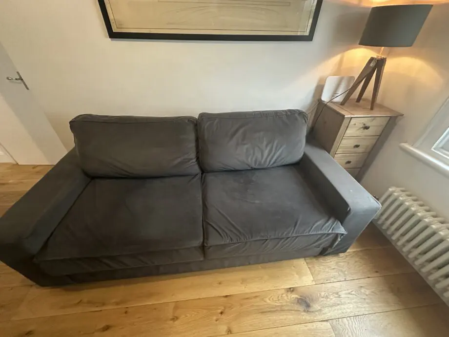 Nabru charcoal grey 3 seater sofa bed