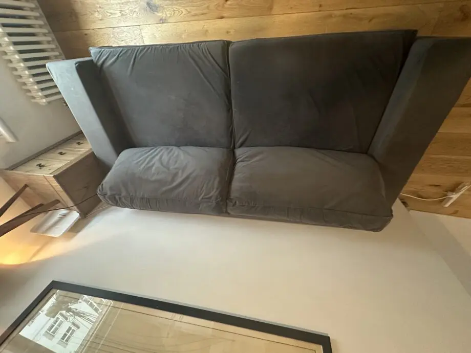 Nabru charcoal grey 3 seater sofa bed