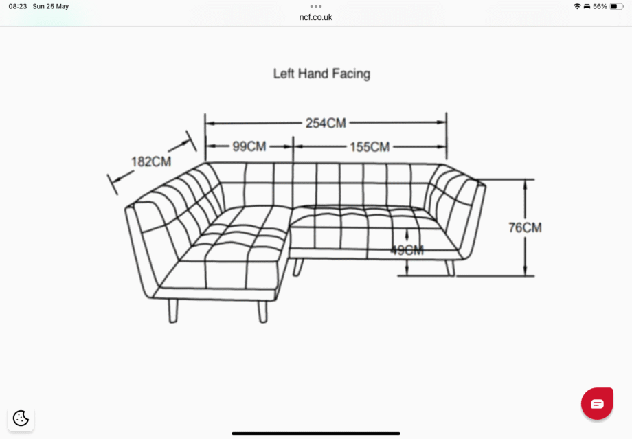 Bottle green corner sofa with footstool
