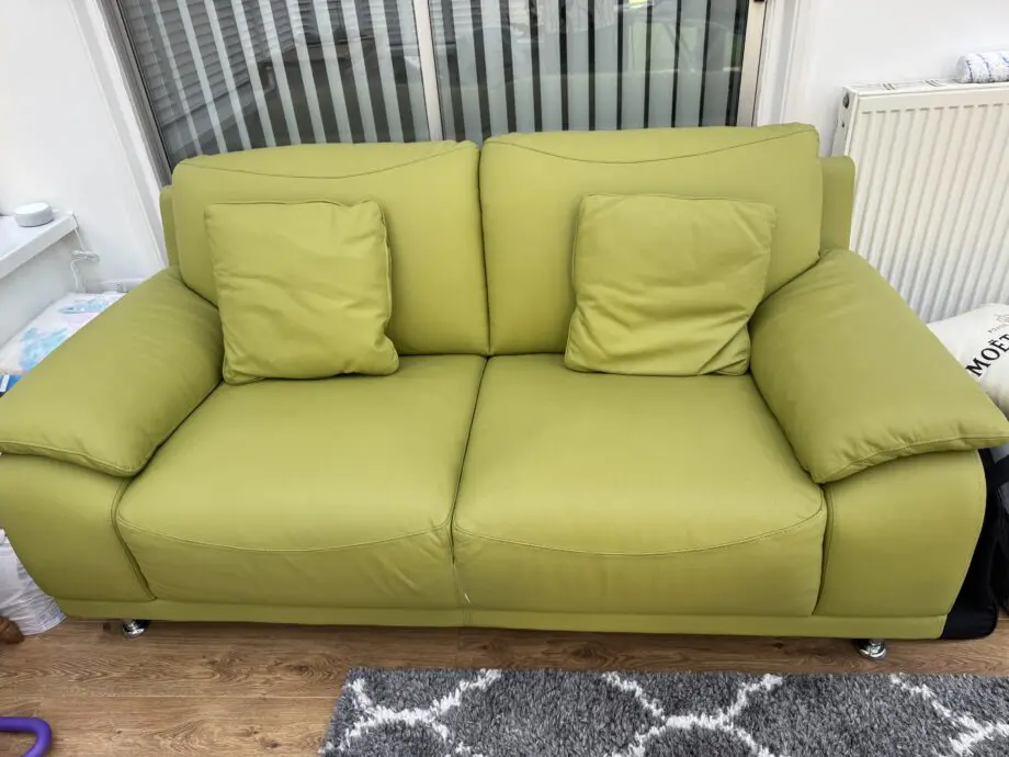 DFS 2 & 3 seater leather sofa