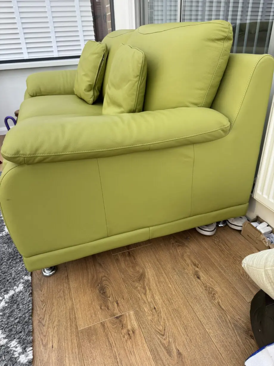 DFS 2 & 3 seater leather sofa