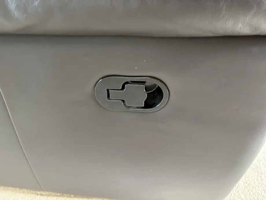 Brown Leather 3 seater sofa and two manual recliners