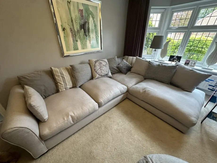DFS Corner Sofa & foot stool