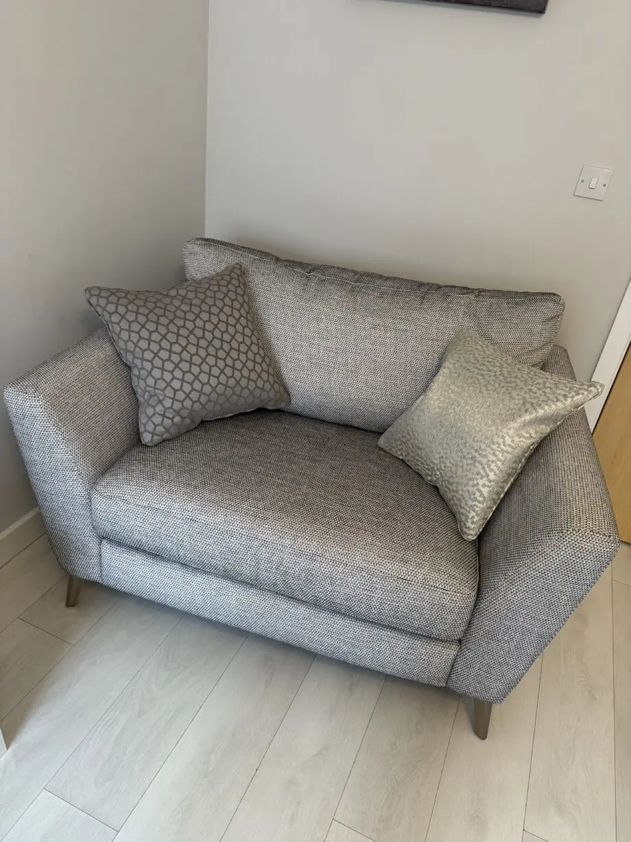 DFS Grey Libby 3 seater & chair