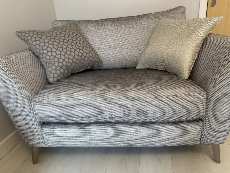 DFS Grey Libby 3 seater & chair