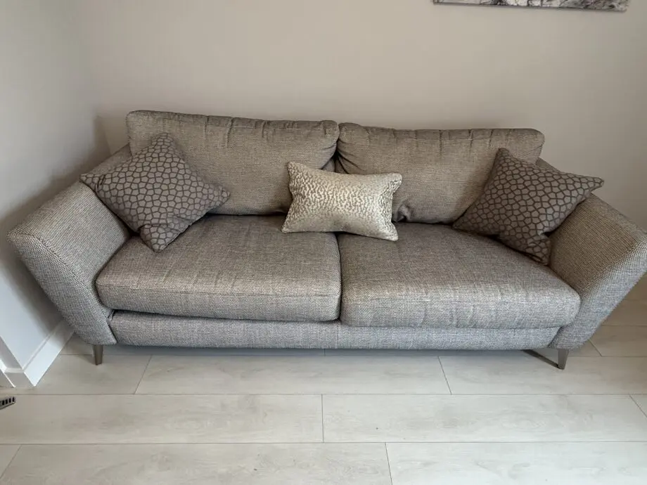 DFS Grey Libby 3 seater & chair