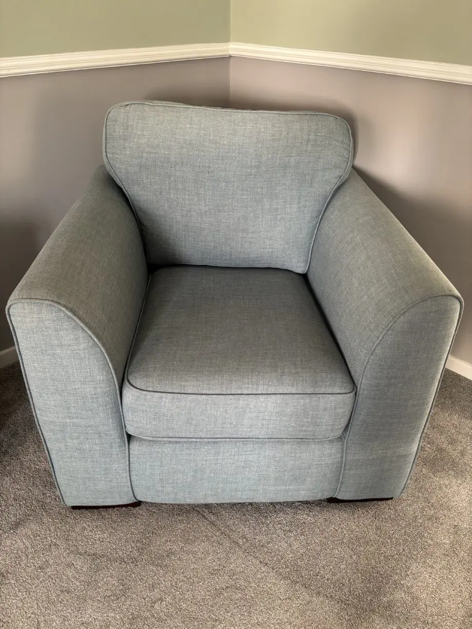 DFS Turquoise blue chair