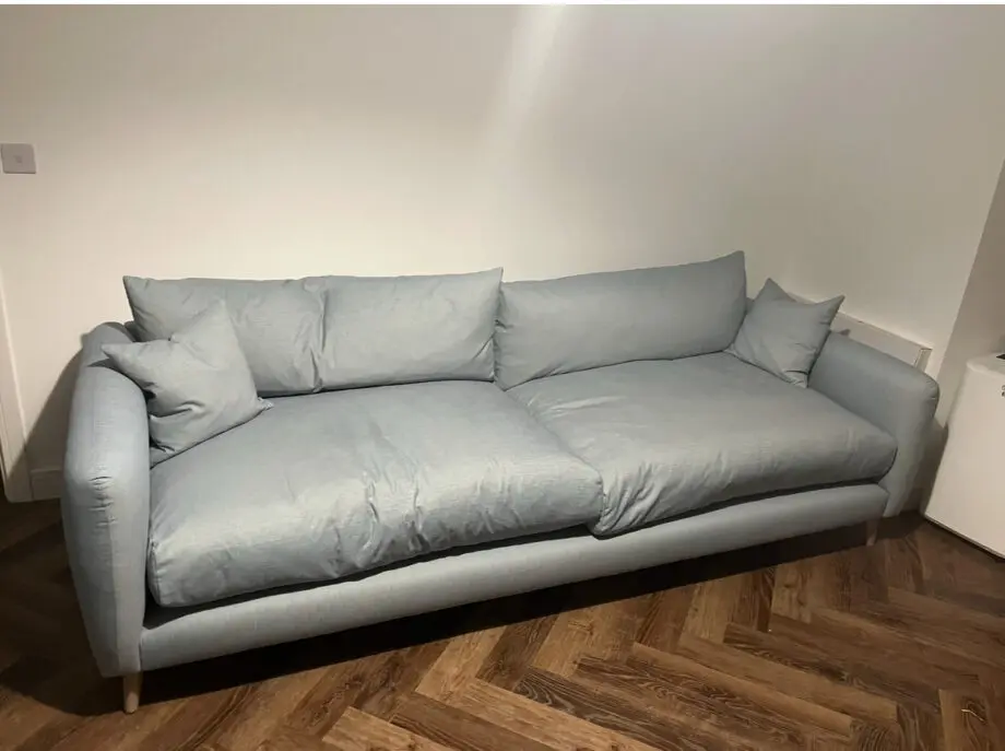 2 x Loaf Squishmeister Sofa Extra large & Small in Breezy Clever Slubby Cotton