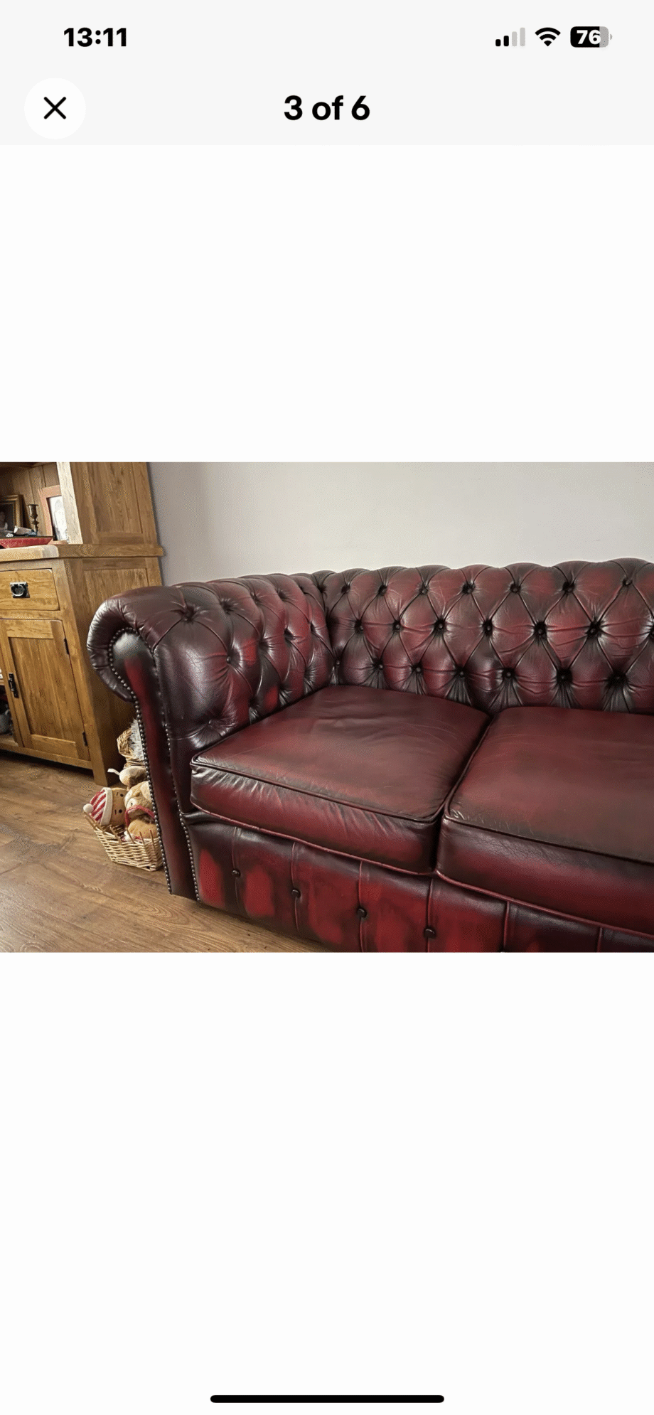 Chesterfield Cambridge leather sofa