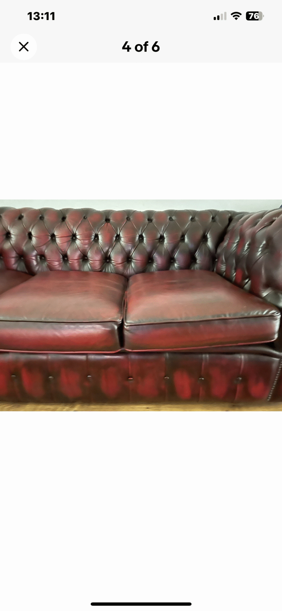 Chesterfield Cambridge leather sofa