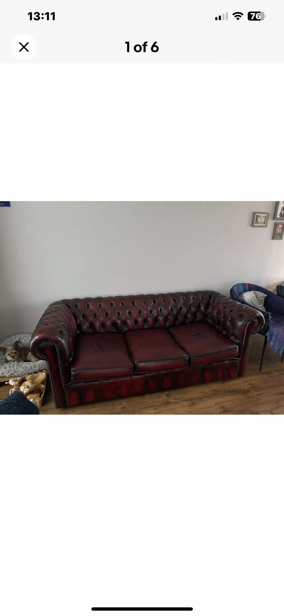 Chesterfield Cambridge leather sofa