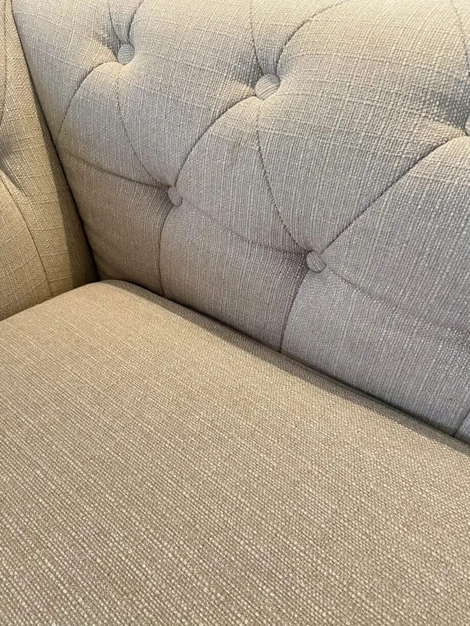 DFS Beige / Oyster Chesterfield Sofabed