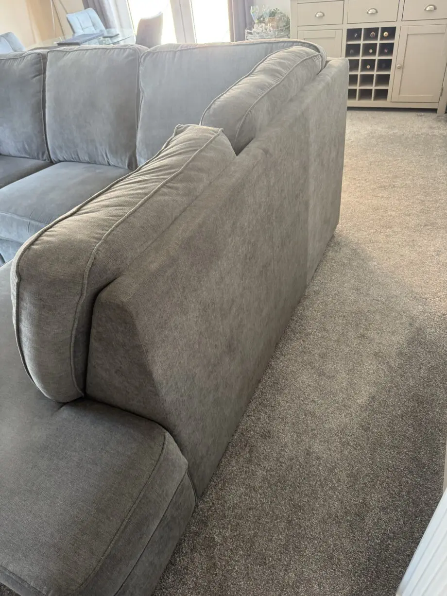 DFS Grey L shape sofa & swivel chair