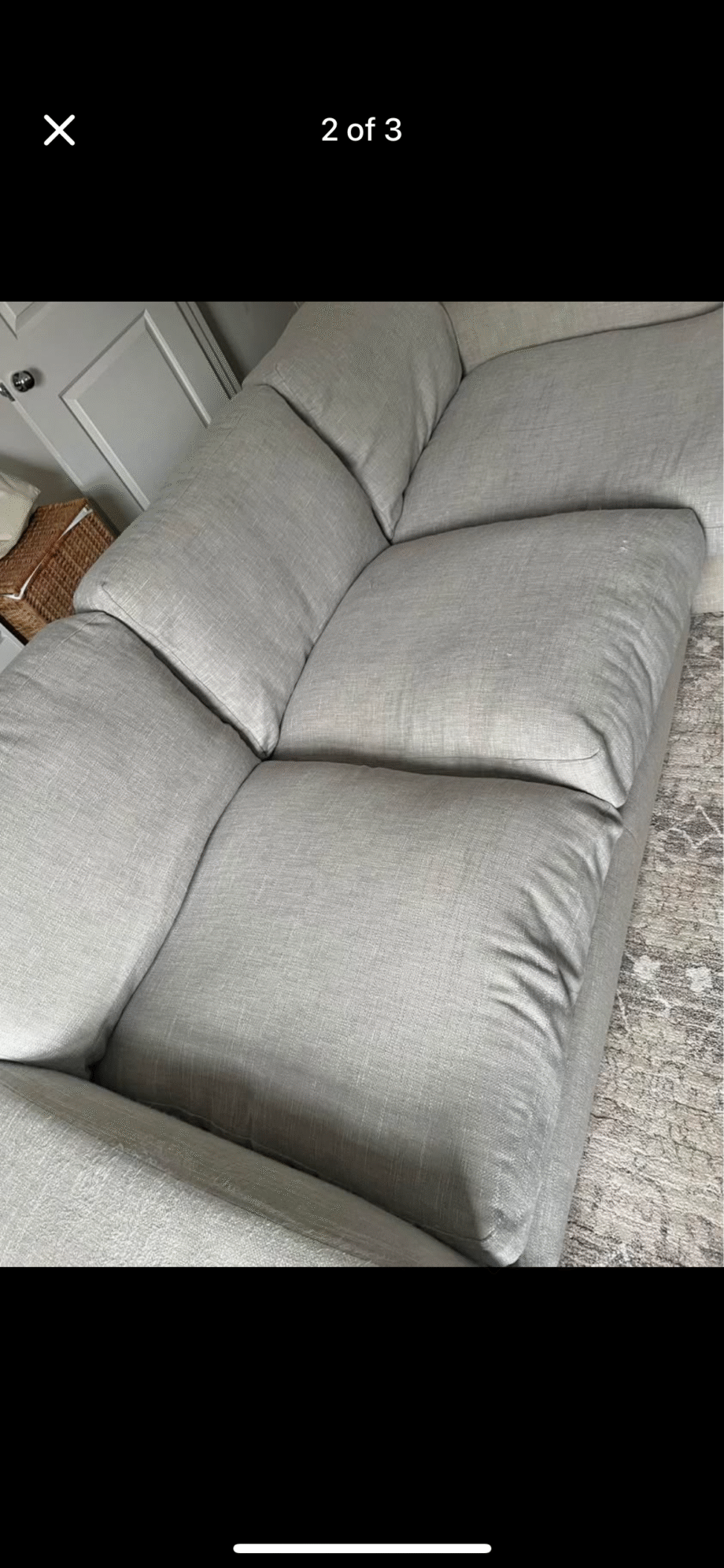Next light grey corner sofa
