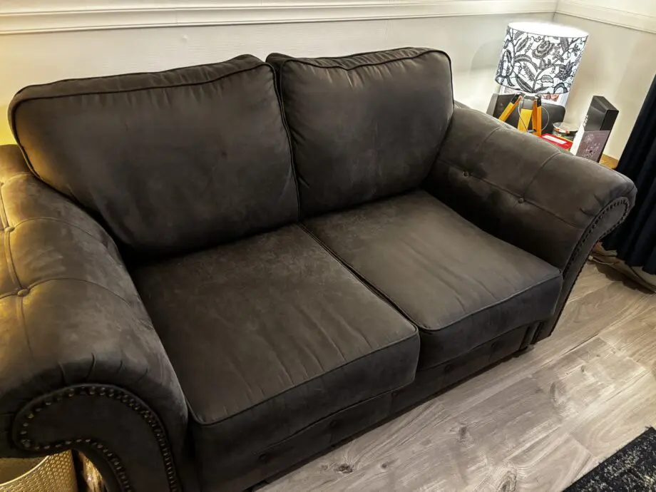 Wayfair grey 2 seater sofa