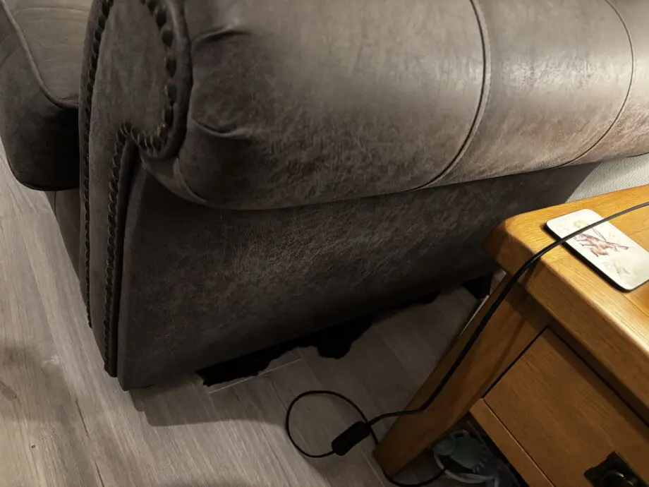 Wayfair grey 2 seater sofa
