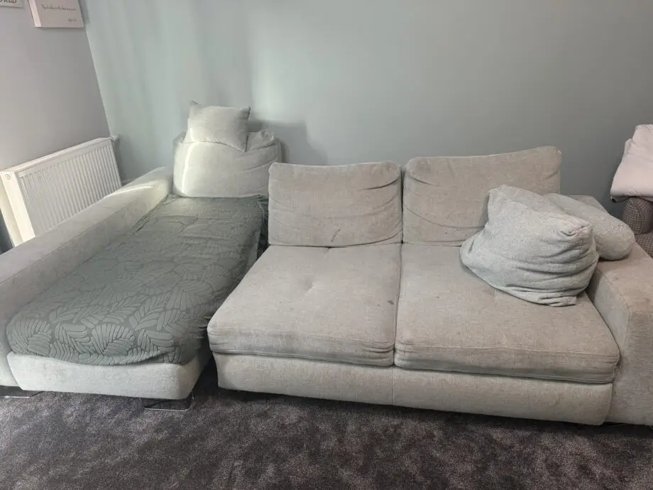 Light green sofa