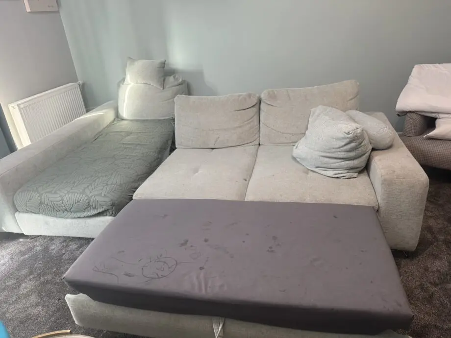 Light green sofa