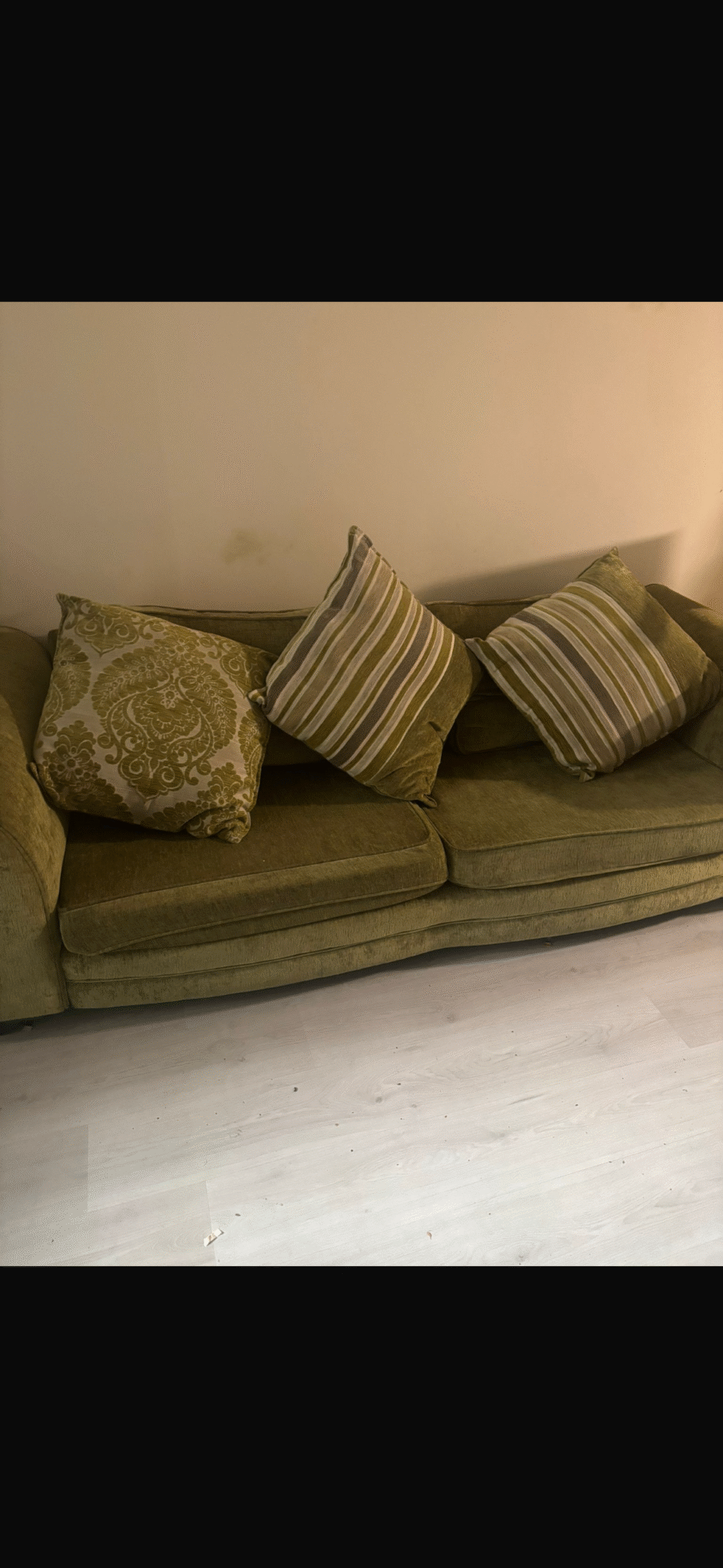 Green sofa
