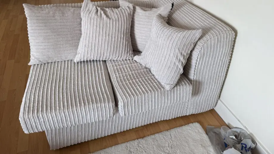 Cream Jumbo Cord Sofa