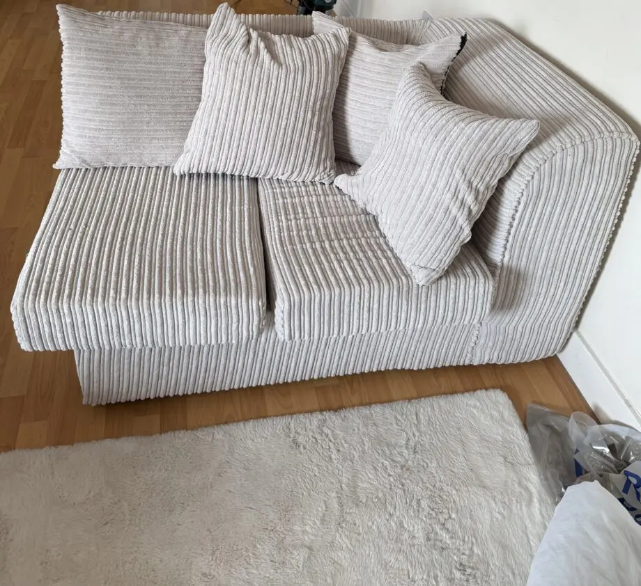 Cream Jumbo Cord Sofa