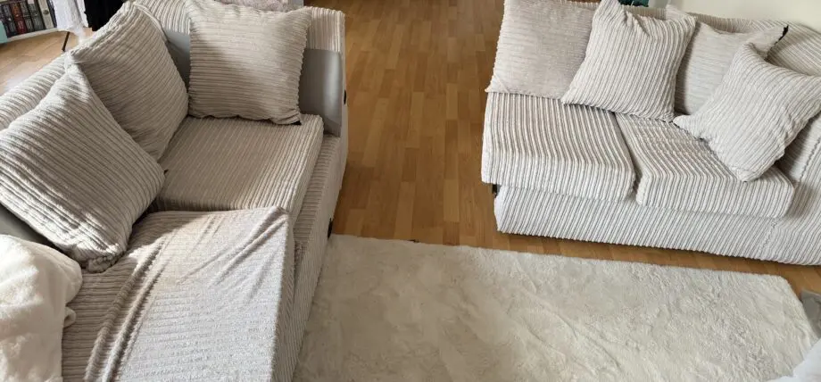 Cream Jumbo Cord Sofa