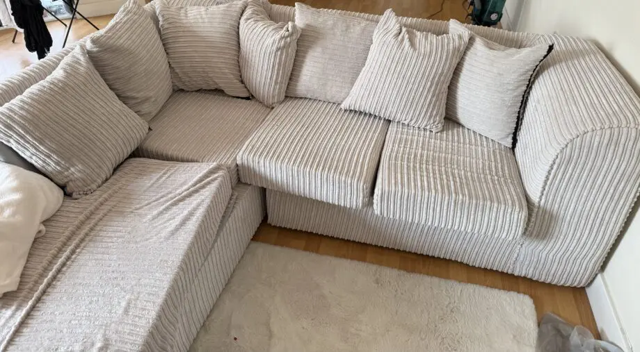 Cream Jumbo Cord Sofa