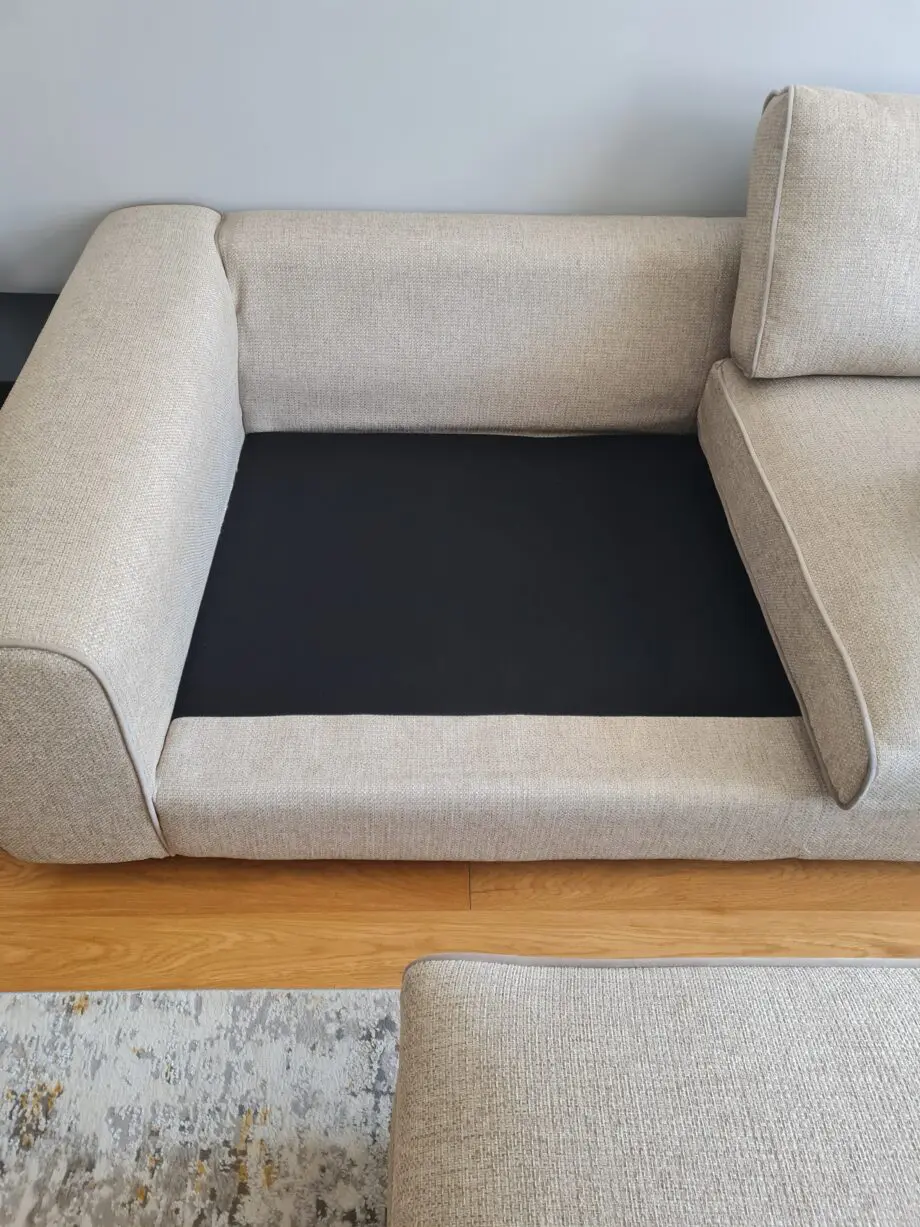 Nearly new Sofology Sterling Large Corner Sofa Stone colour
