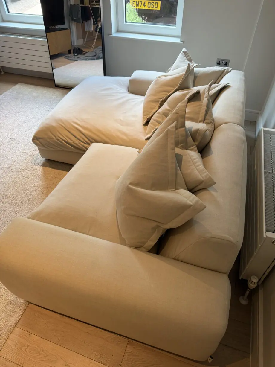 Loaf Medium Chaise Sofa (Shortbread Colour)
