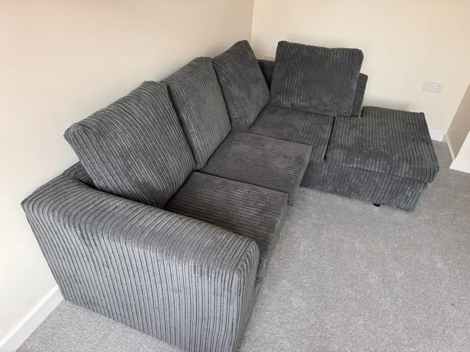 Dark grey dylan corner sofa