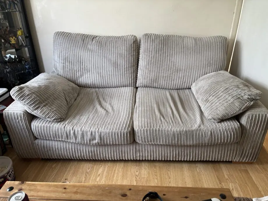 Dfs mink 3 seater sofa