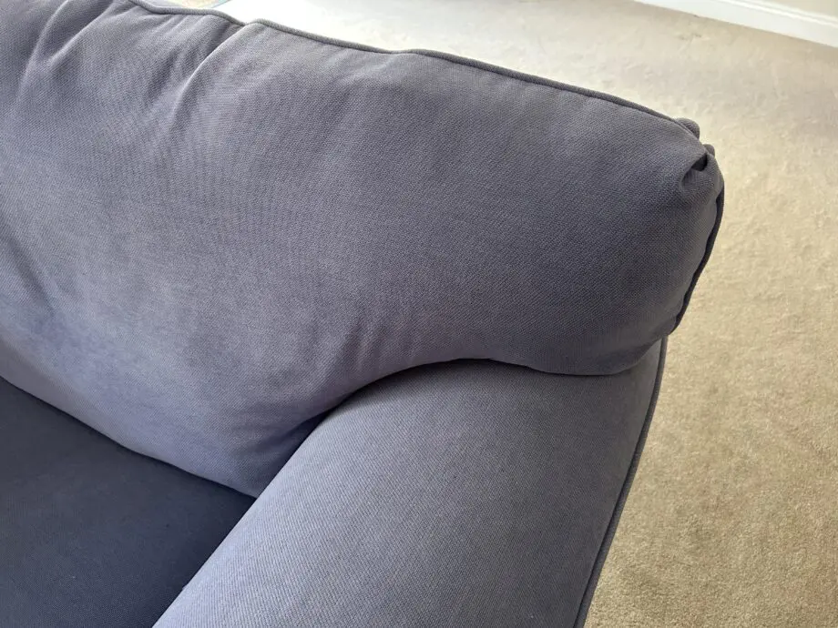 Cornflower blue sofa suite