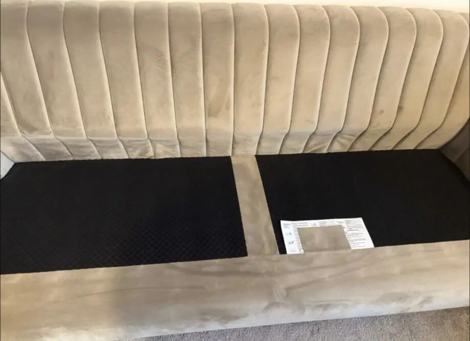 Mink 3 seater sofa with matching ‘cuddle’ chair