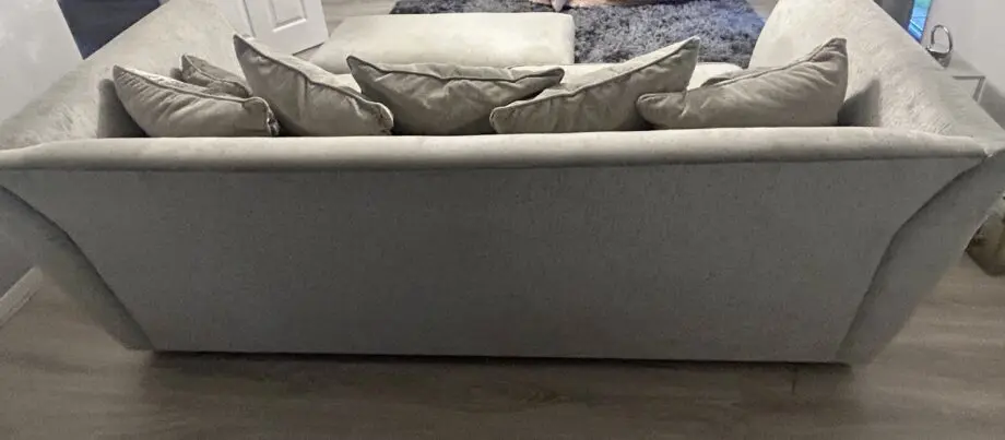 DFS Grey 4 Seat Sofa & Footstool