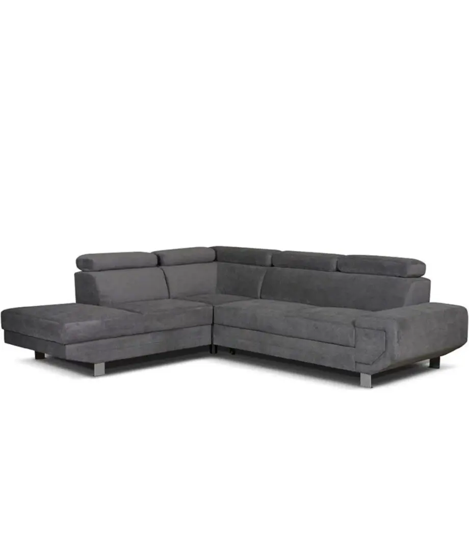 Grey Corner Sofa - Left