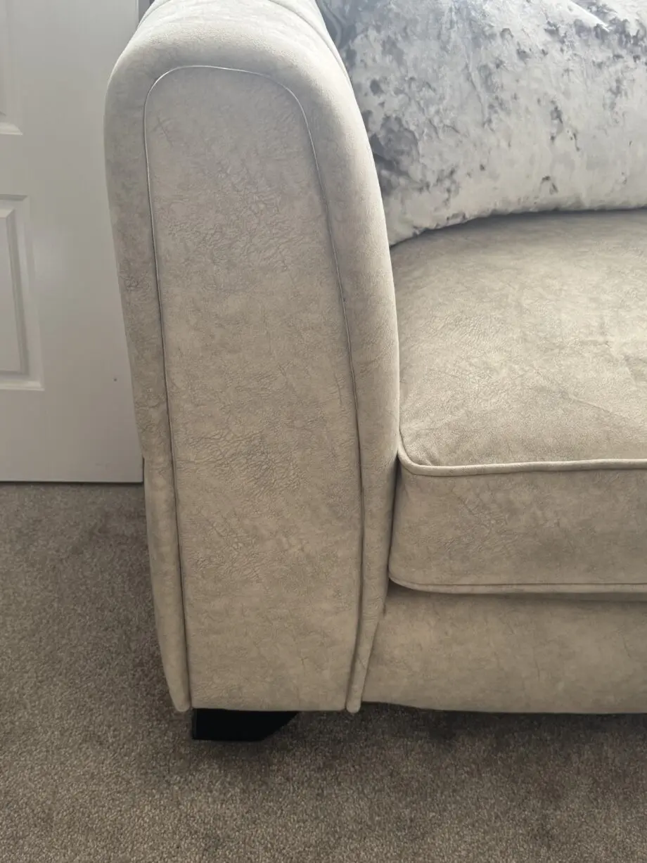 Furniture Village Oyster Beige Ariana 4 Seater Sofa & Cuddle Chair