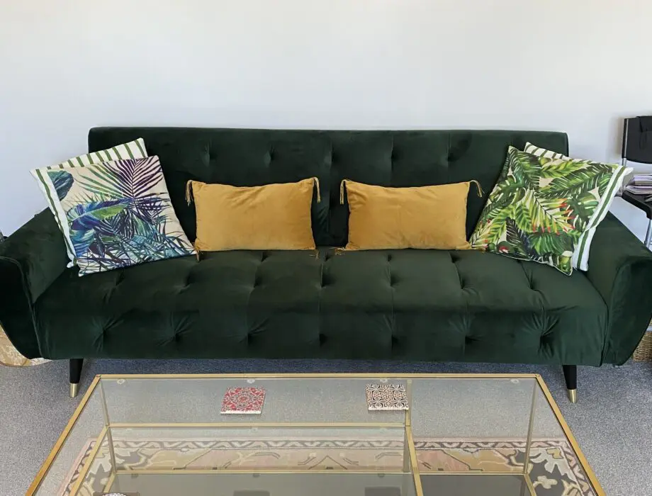 Opal Green Chillax 3 Seater Clic Clac Sofa Bed by Jahnke