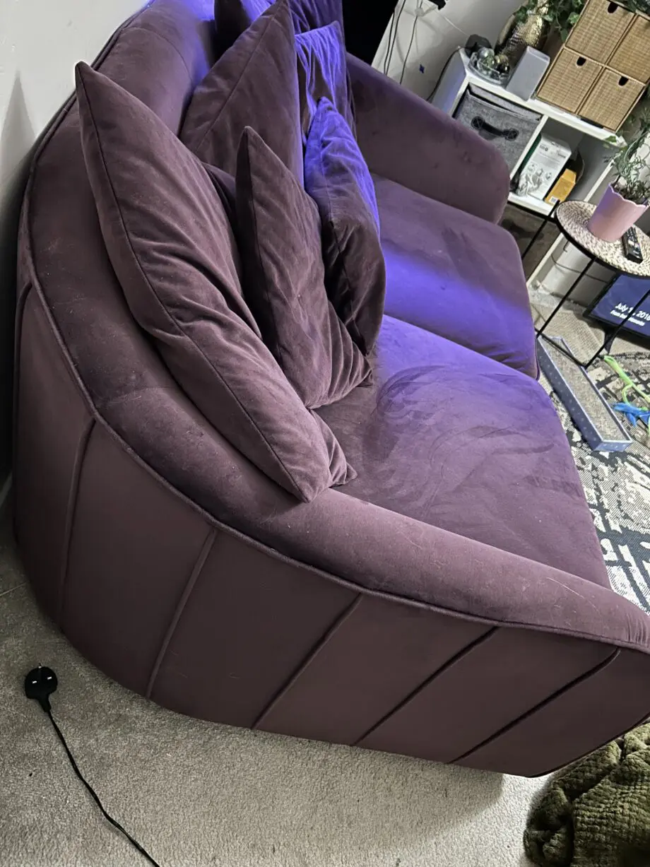 DFS PLUMB COLOURED 2 seater