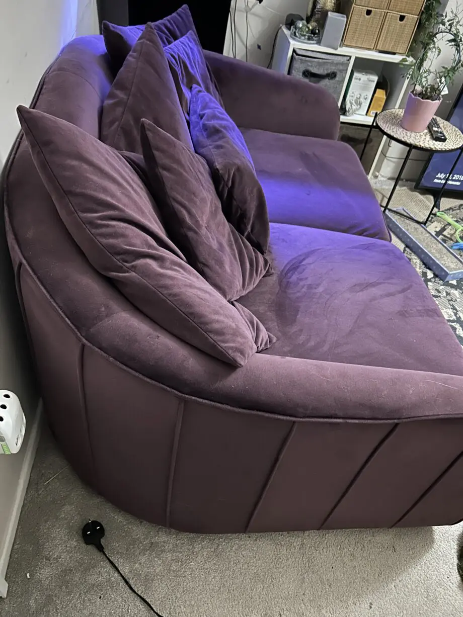 DFS PLUMB COLOURED 2 seater