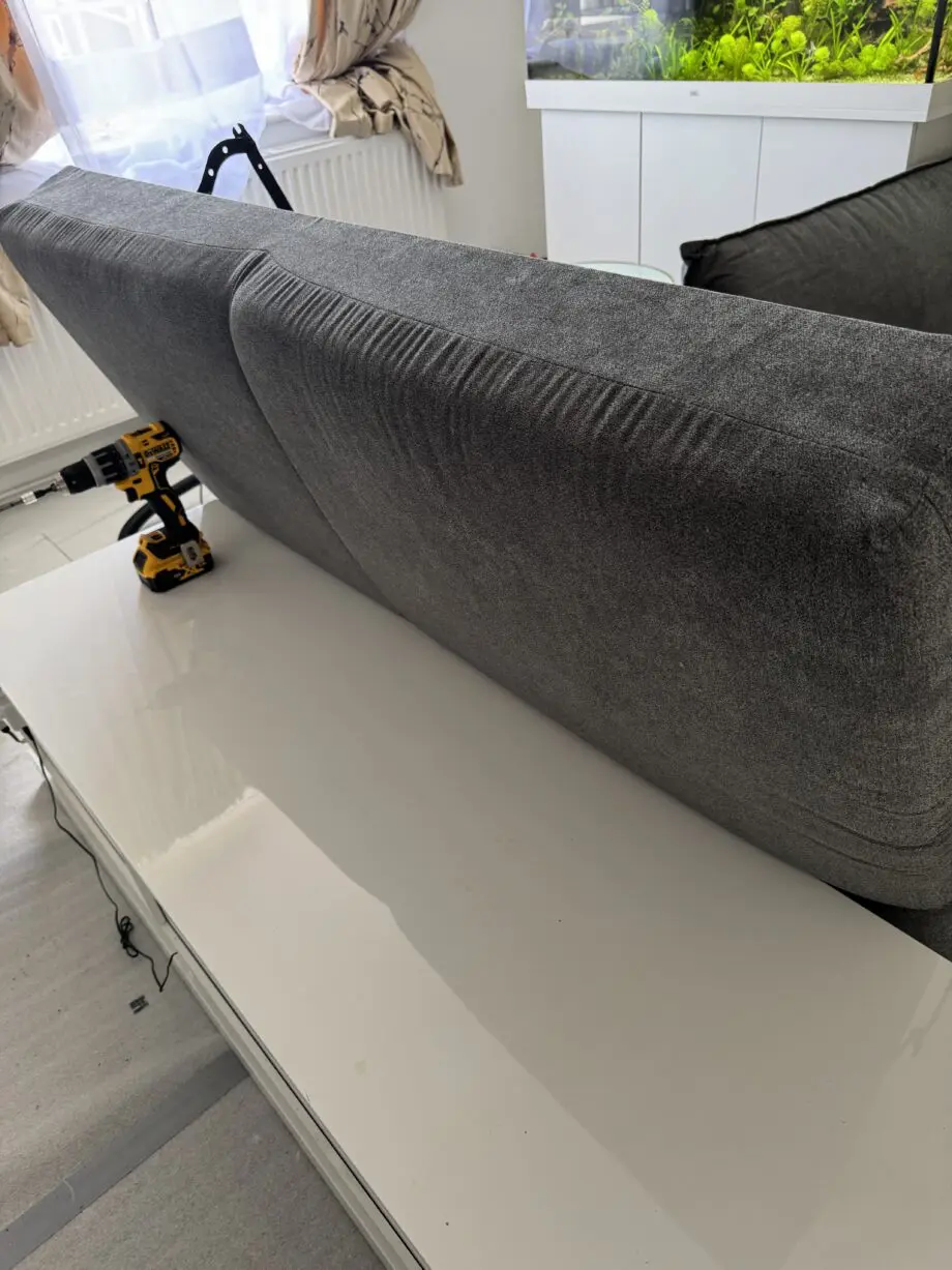 Grey sofa bed