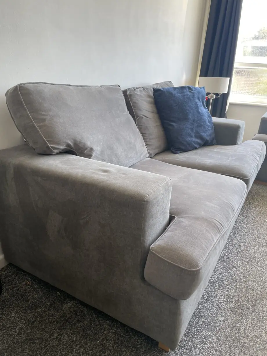 DFS Ludo Grey 2 seater sofa