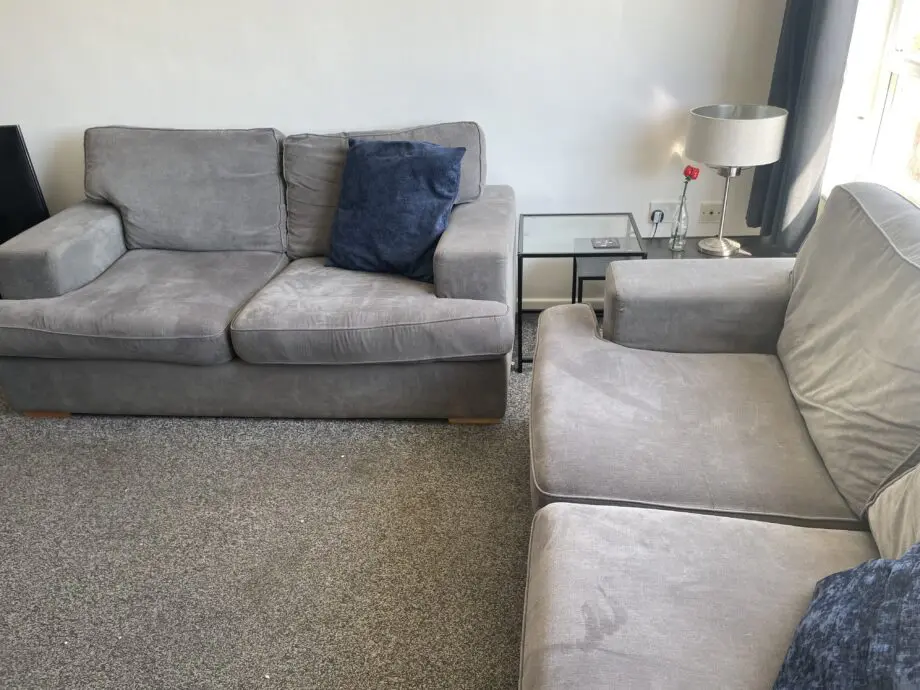 DFS Ludo Grey 2 seater sofa