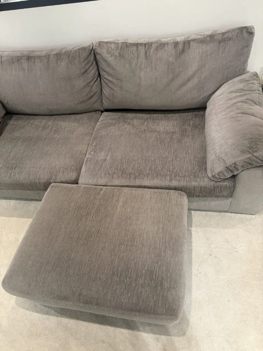 Sofology Grey Sofa and footstool